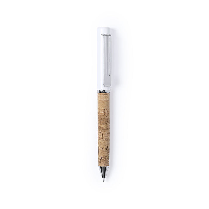 Cork Pen White in Gift Box