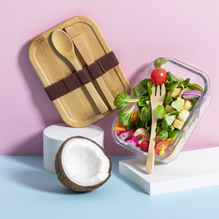 Bamboo & Glass Lunch Box