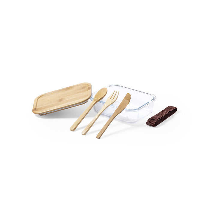 Bamboo & Glass Lunch Box