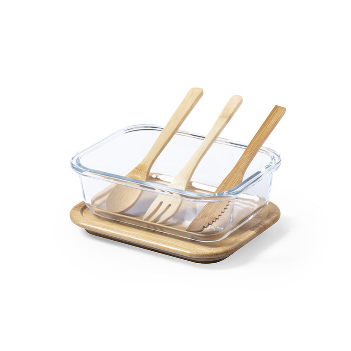 Bamboo & Glass Lunch Box