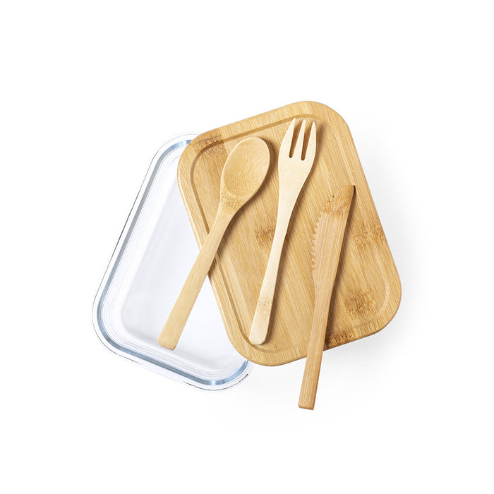 Bamboo & Glass Lunch Box