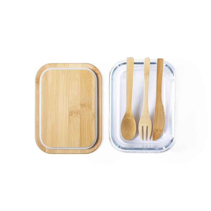 Bamboo & Glass Lunch Box