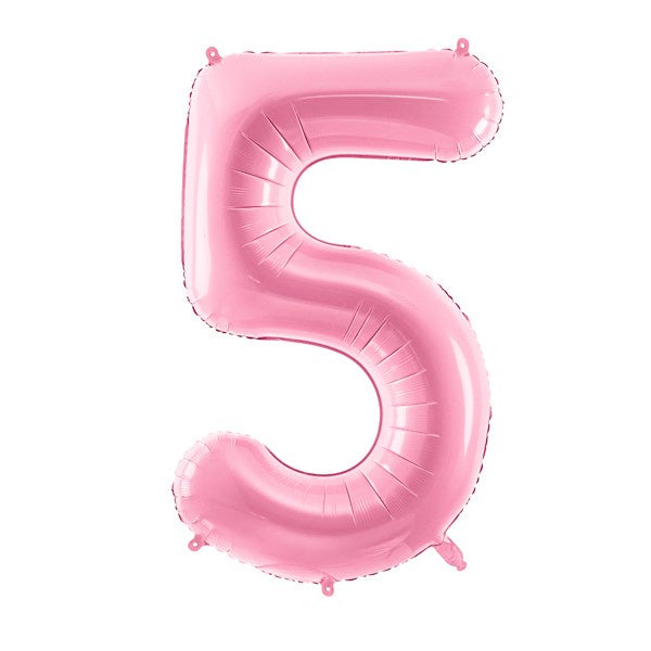Balloon Foil Number - 5 Pink - 34" (86cm)