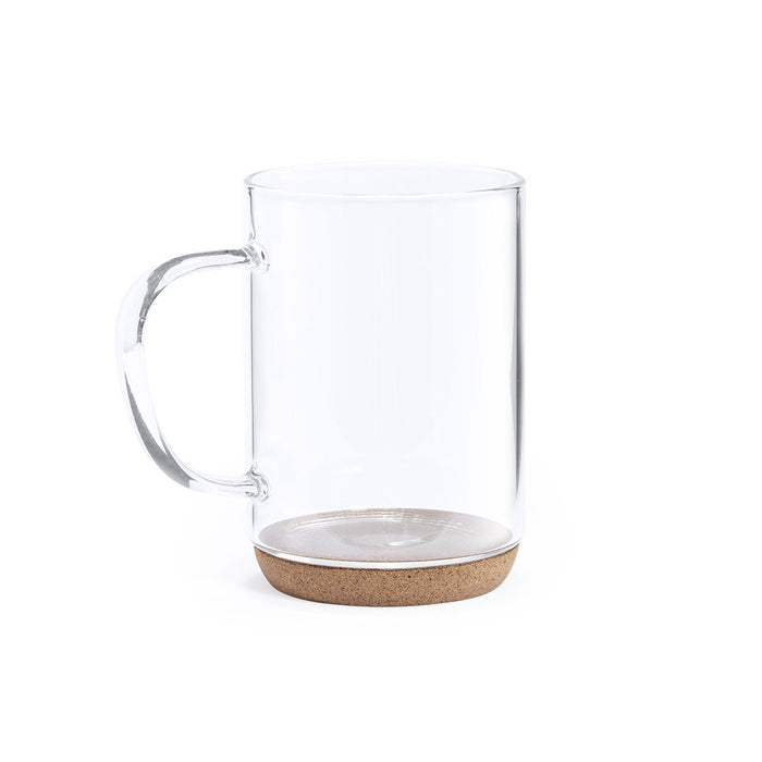 Clear Mug with Cork Base