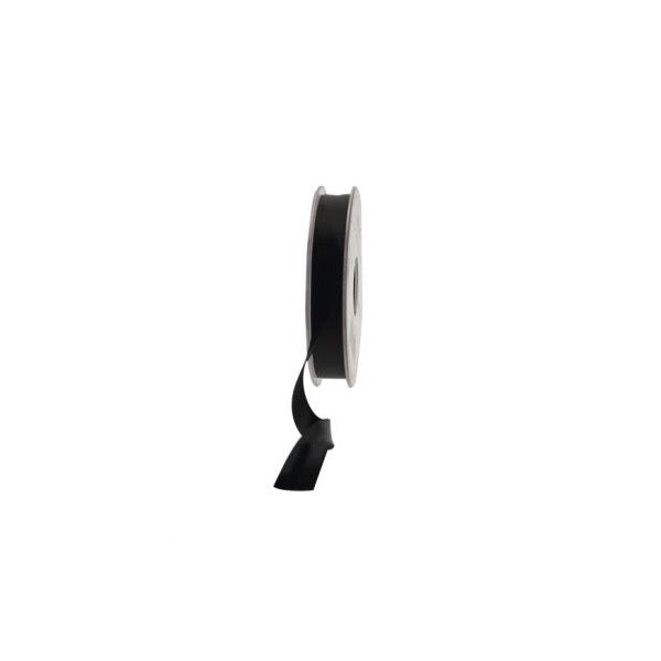 Satin Ribbon - 15mm - Black