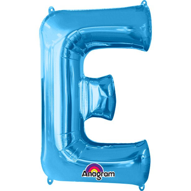 Balloon Foil Letter Shape - Blue E - 34ââ