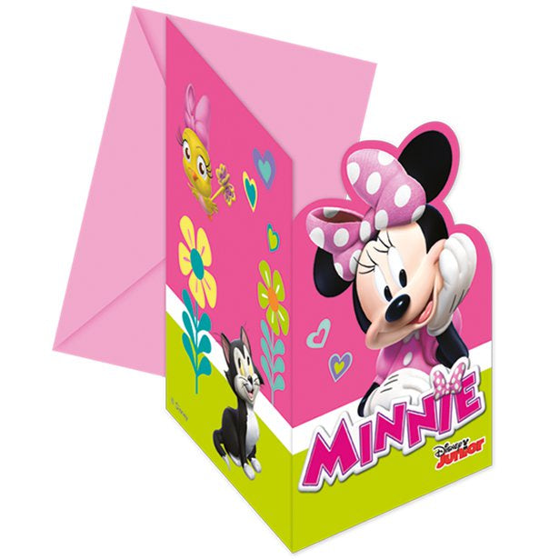 Prepacked Invitations - Minnie Mouse - 6pk