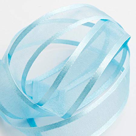 Fusion Ribbon - Organza with Satin - Light Blue 25mm