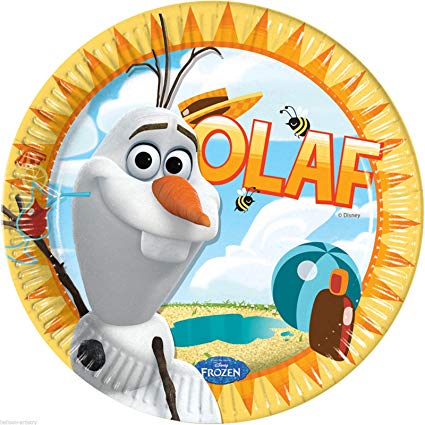 Disney Frozen Olaf Plates - 23cm Party Plates