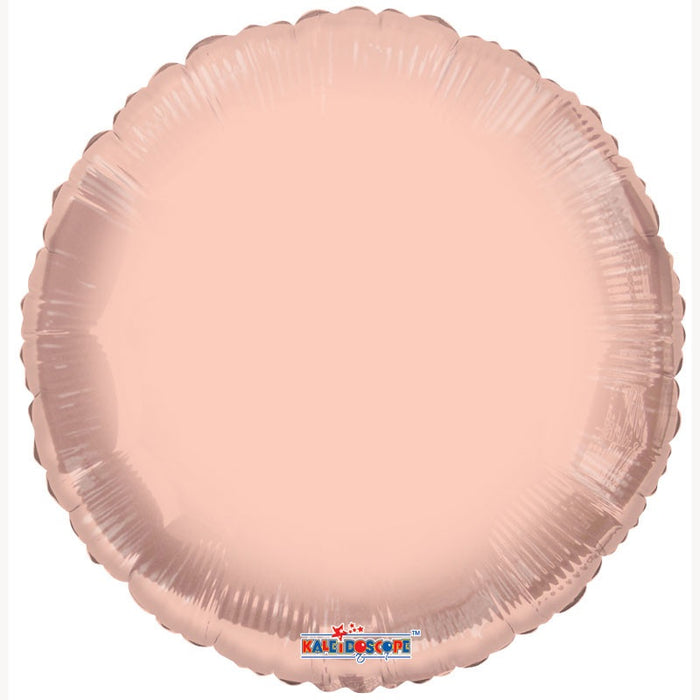 Balloon Foil Round Shape - Rose Gold - 18''