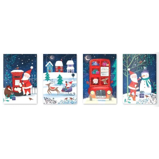 Christmas Cards - Santa Theme - 20pk