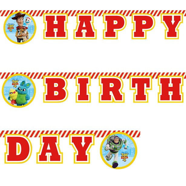 Toy Story Happy Birthday Letter Banner