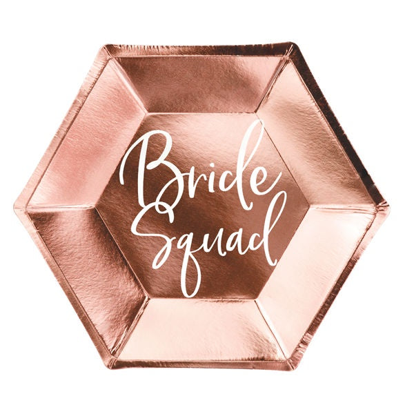 Lunch Plates - Bride Squad - 6pk