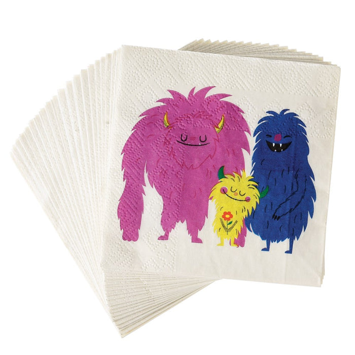 Monsters of the World - Cocktail Napkins - Pack of 20