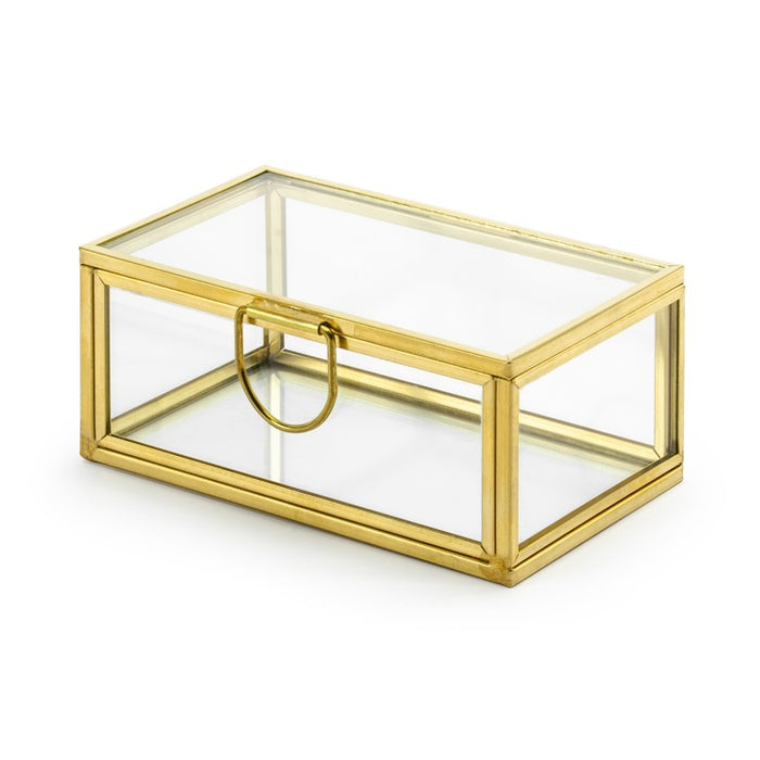 Glass Box - Gold - Rings Box