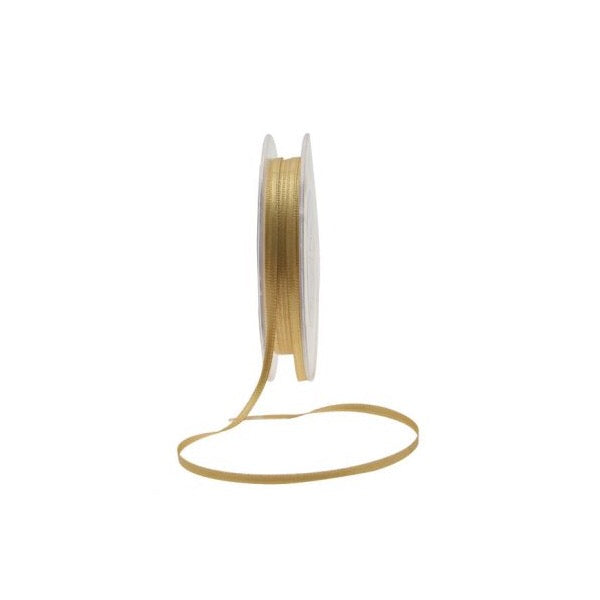 Satin Ribbon - 3mm - Gold