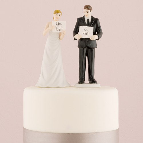 Read My Sign - Bride And Groom Figurines