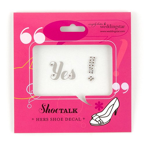 Yes! "Shoe Talk" Stick On Decals For Shoes