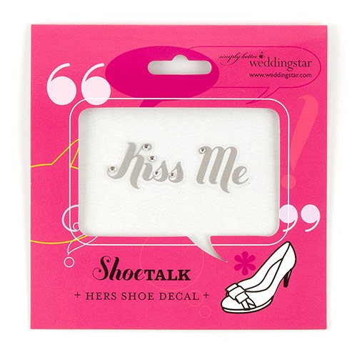 Kiss Me "Shoe Talk" Stick On Decals For Shoes