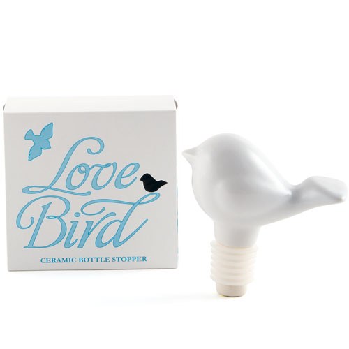 Ceramic Love Bird Bottle Stopper