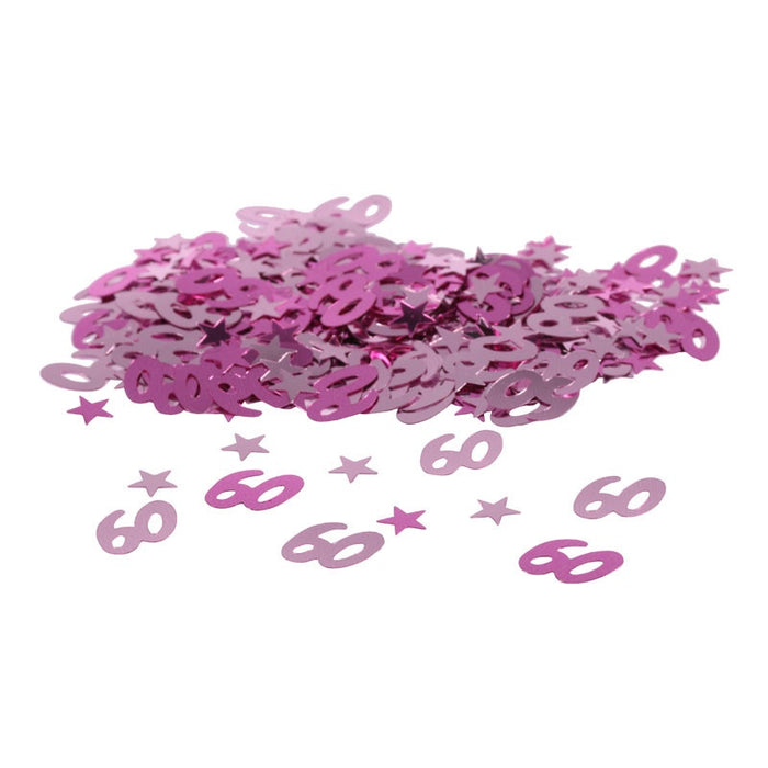 Table Confetti - 60th Birthday - Pink 14g