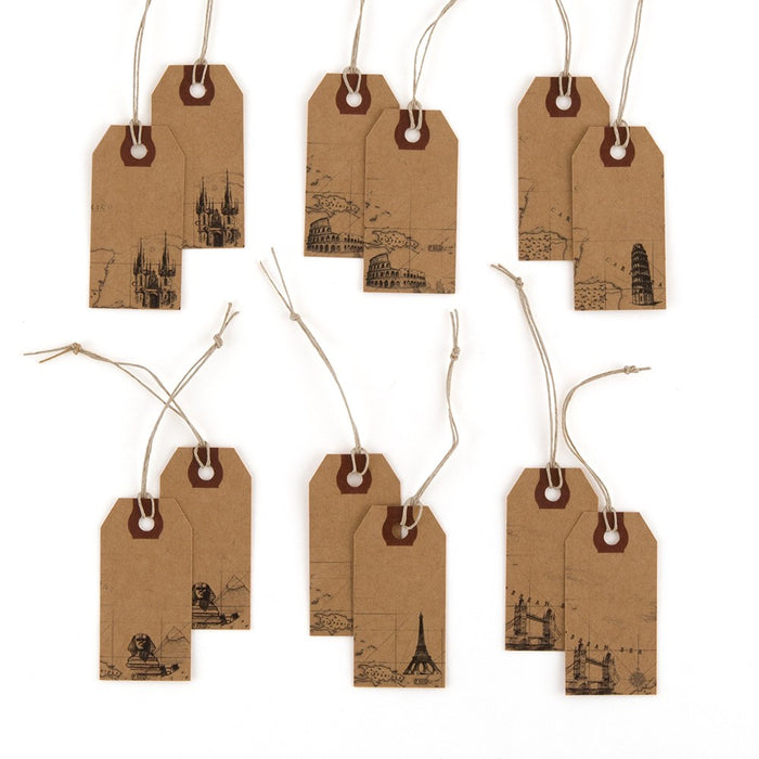 "Global Destinations" Vintage Paper Shipping Tags