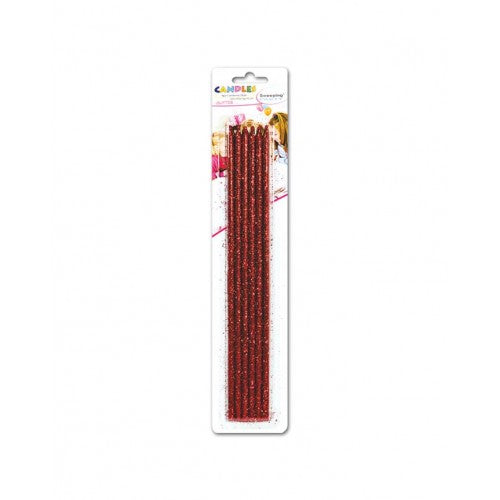 Candles 24cm Red 6Pcs