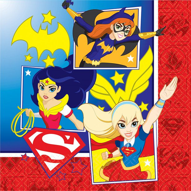 Lunch Napkins - DC Super Hero Girls 16pk