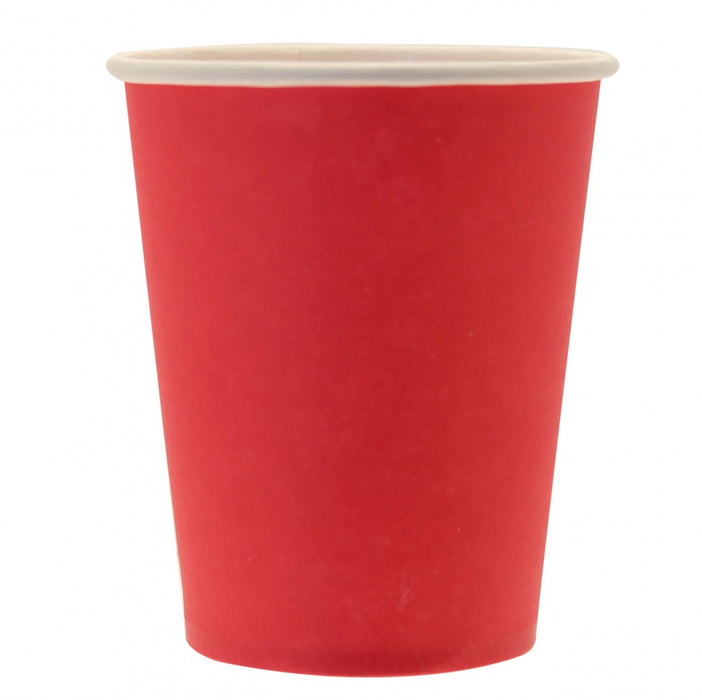 Paper Cups - Red - 265ml (8pk)