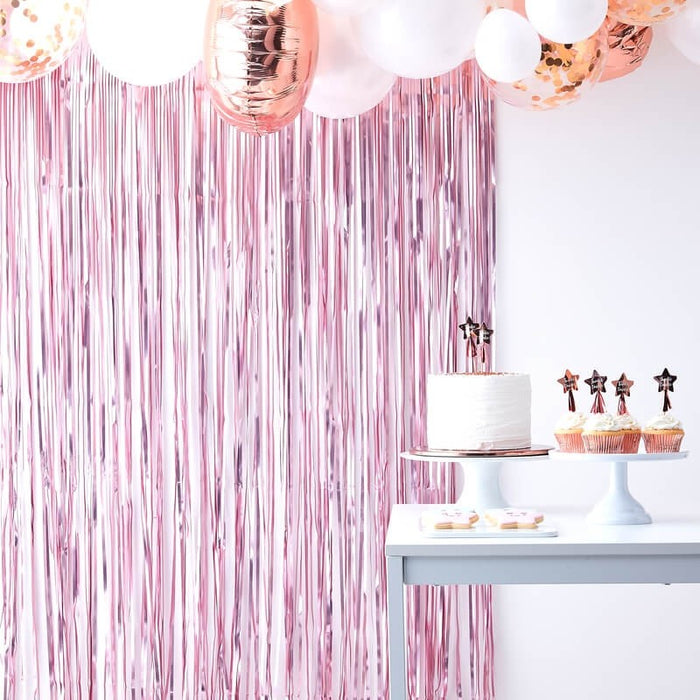 Pink Curtain Backdrop - Twinkle Twinkle