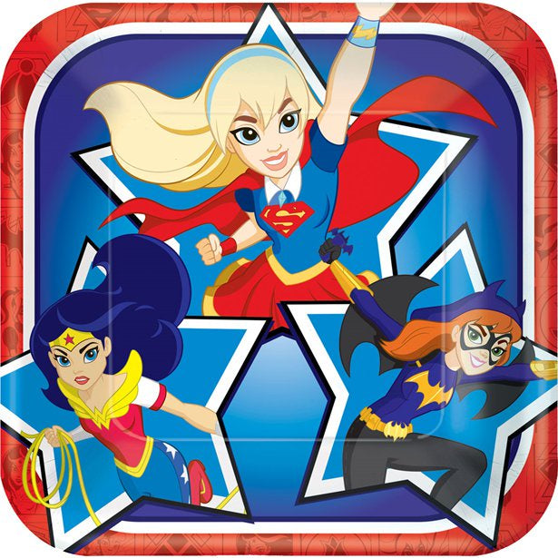 Dessert Plates - DC Super Hero Girls 8pk