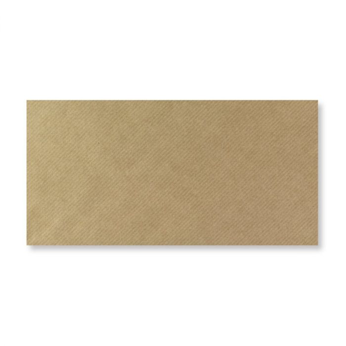 Envelope - Brown Ribbed - DL - 110x220mm
