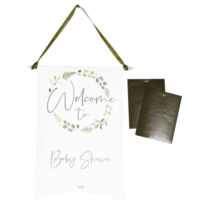 Customisable Baby Shower Welcome Sign