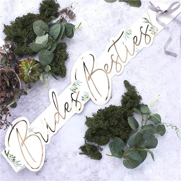 Botanical Hen Party - Sashes - Brides Besties - 5pk