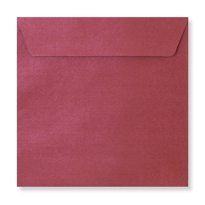 Envelope - Claret Textured Brocade - 155x155mm
