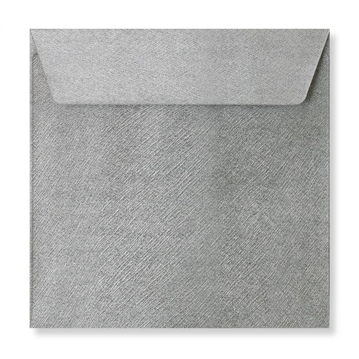 Envelope - Silver Textured Brocade - 155x155mm