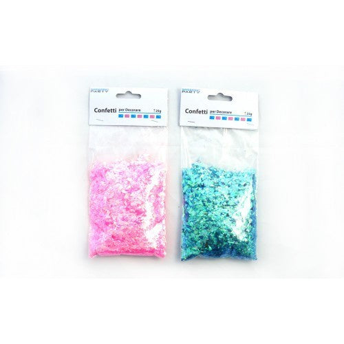 Iridescent Confetti - 25g Blue or Pink