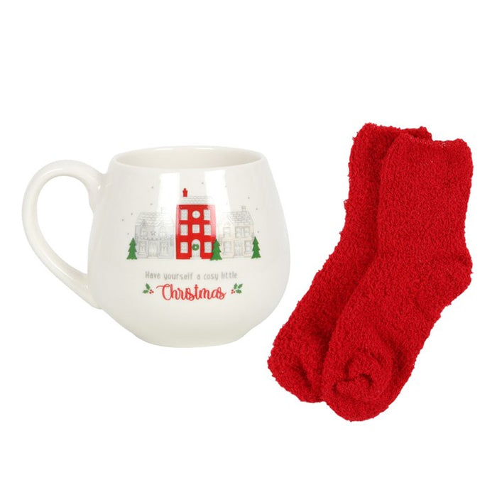 Cosy Little Christmas Mug and Socks Set