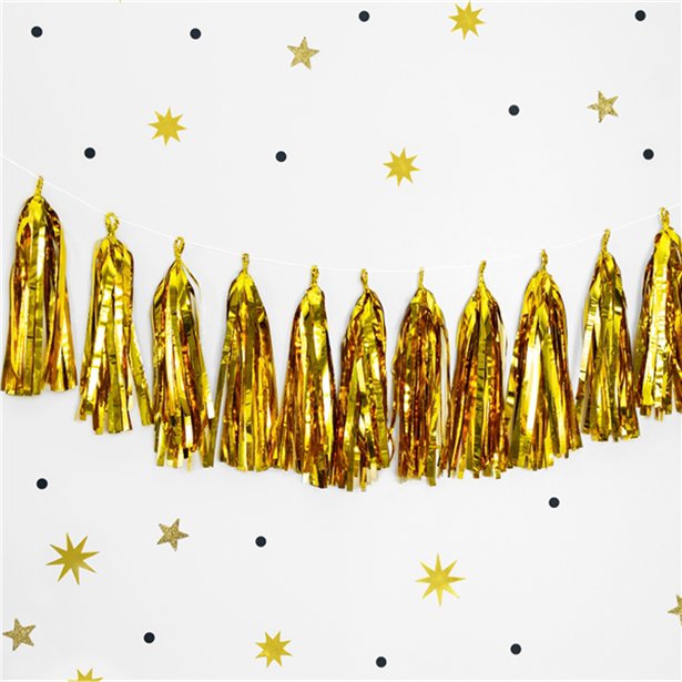 Garland Decoration - Gold Tassel - 1.5m