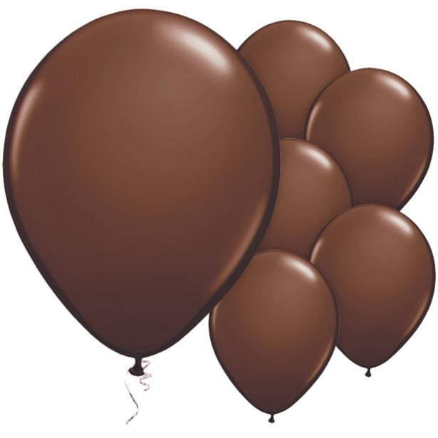 Balloon Latex Plain - Chocolate Brown 11''