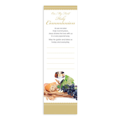 Bookmarks Fill-in - Holy Communion - Chalice, Grapes and Bread