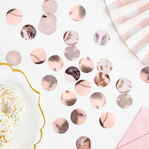 Table Confetti - Rose Gold Dots - 15g
