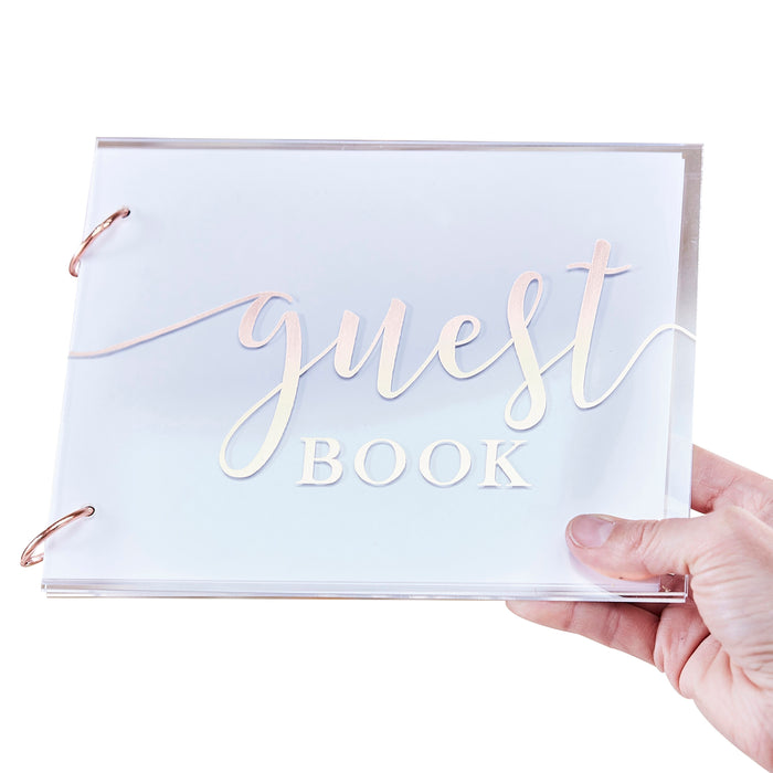 Acrylic Wedding Guest Book