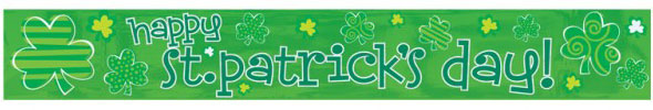 St Patrick'S Day Decoration Foil Banner