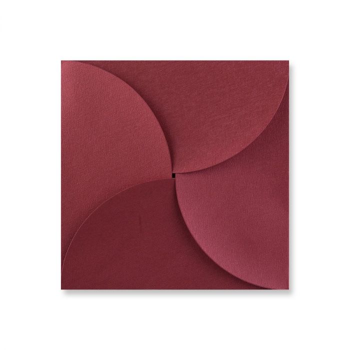 Envelope Pouchette - Claret Brocade - 145x145mm