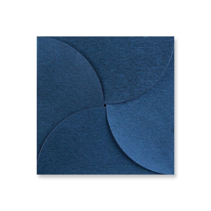 Envelope Pouchette - Royal Blue Brocade - 145X145mm