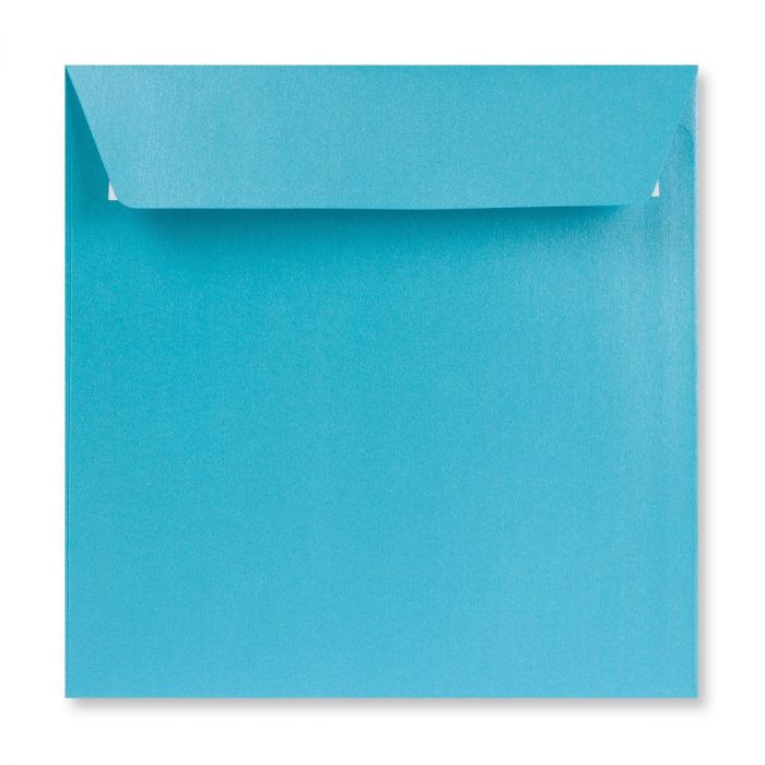 Envelope - Light Blue Pearlescent - 155x155mm