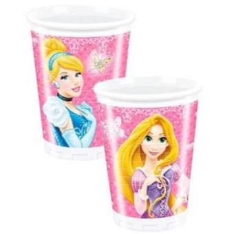 8 Princess Glamour Plastic Cups