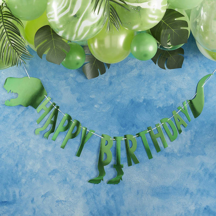 Happy Birthday Party Dinosaur Bunting