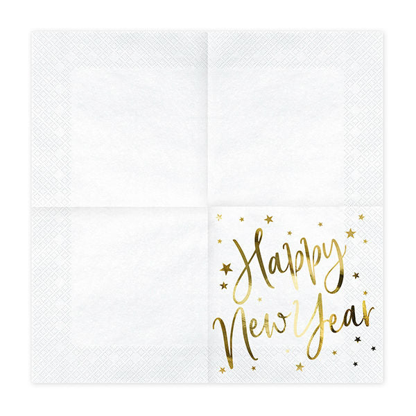 Lunch Napkins - Happy New Year - 20pk